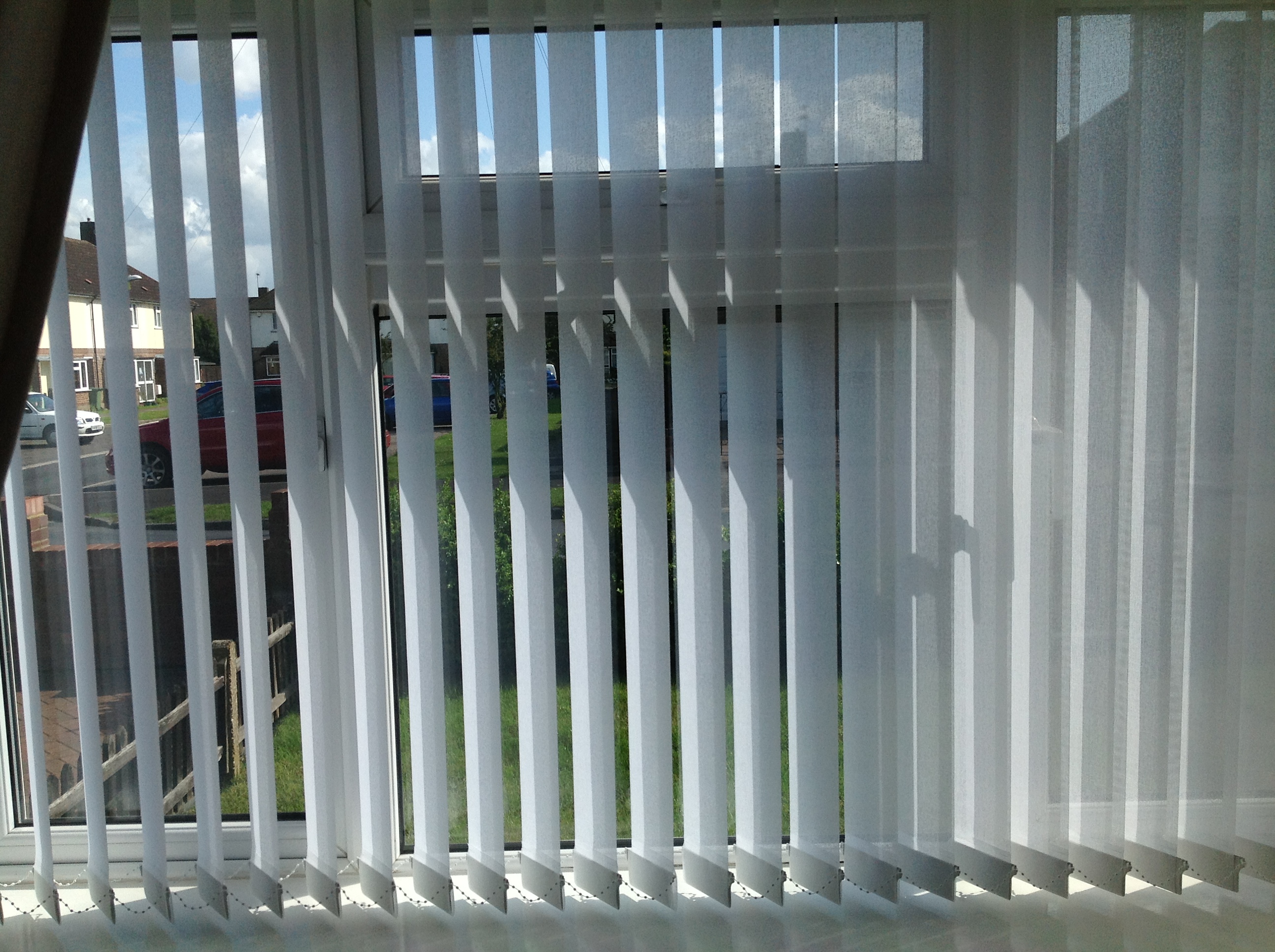 White Vertical Blinds fitted in Cheshunt  - Vertical blinds -  Carolina Blinds