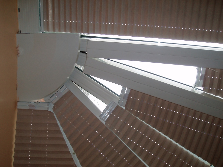 Pleated roof blinds fitted in Ware Hertfordshire  - Conservatory roof blinds -  Carolina Blinds