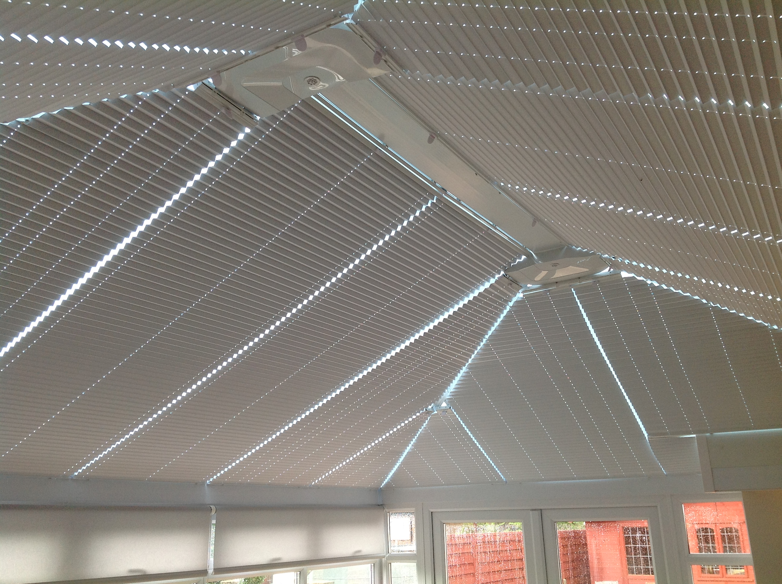 Pleated blackout blinds fitted in Nazeing  - Conservatory roof blinds -  Carolina Blinds